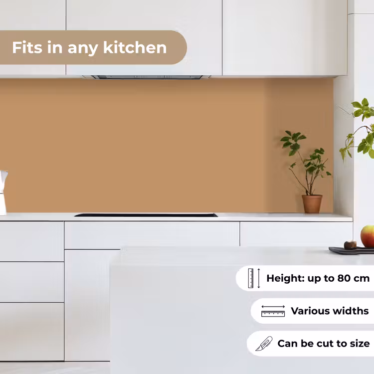 Kitchen splashback - Brown - Solid print — 7