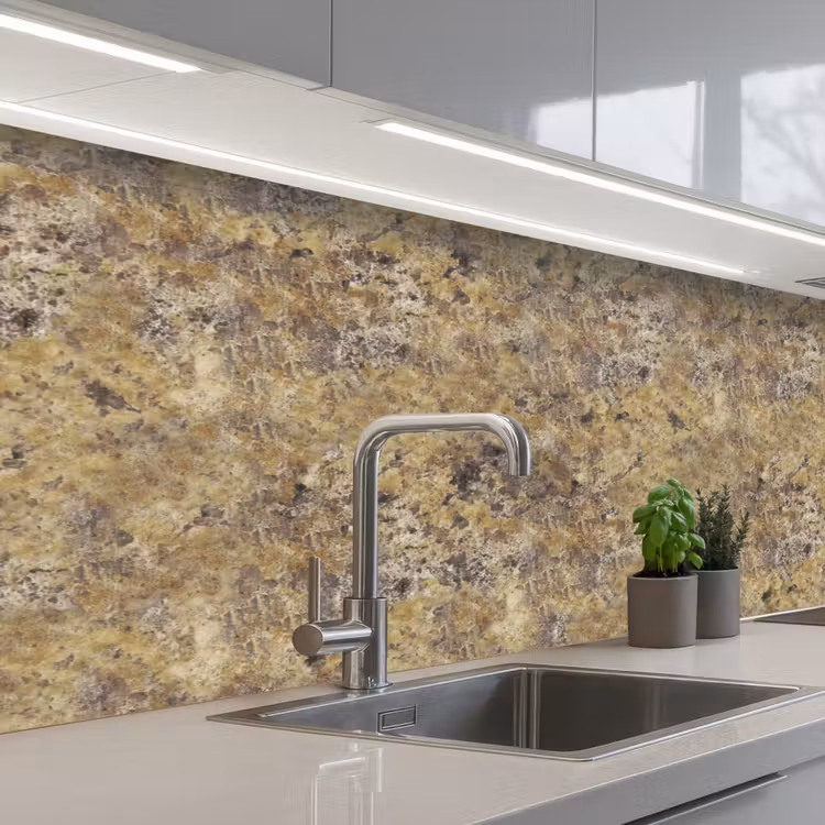 Kitchen splashback - Brown - White - Stains - Granite — 2