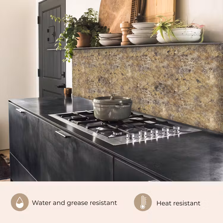 Kitchen splashback - Brown - White - Stains - Granite — 5
