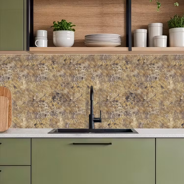 Kitchen splashback - Brown - White - Stains - Granite — 8