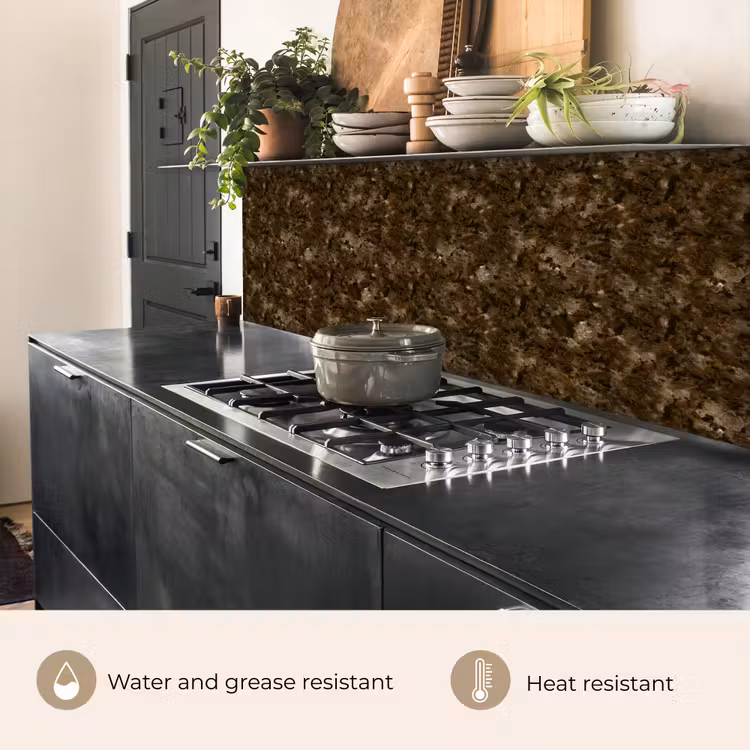 Kitchen splashback - Dark - Granite - Brown — 5