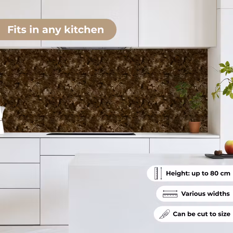 Kitchen splashback - Dark - Granite - Brown — 7