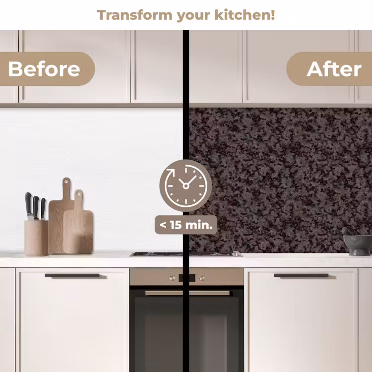 Kitchen splashback - Dark - Gray - Pattern — 3