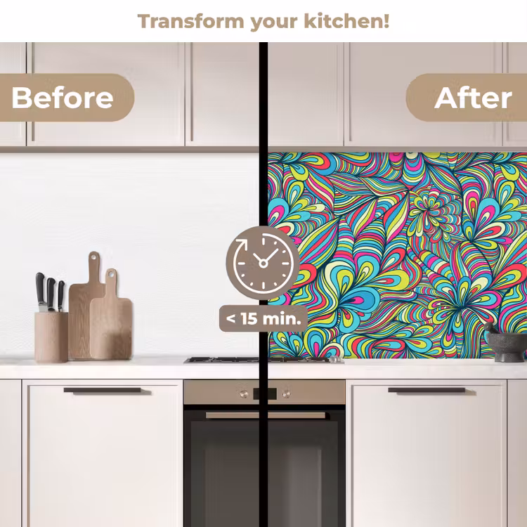 Kitchen splashback - Fantasy - Design - Colors - Retro — 3