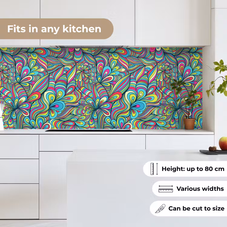 Kitchen splashback - Fantasy - Design - Colors - Retro — 7