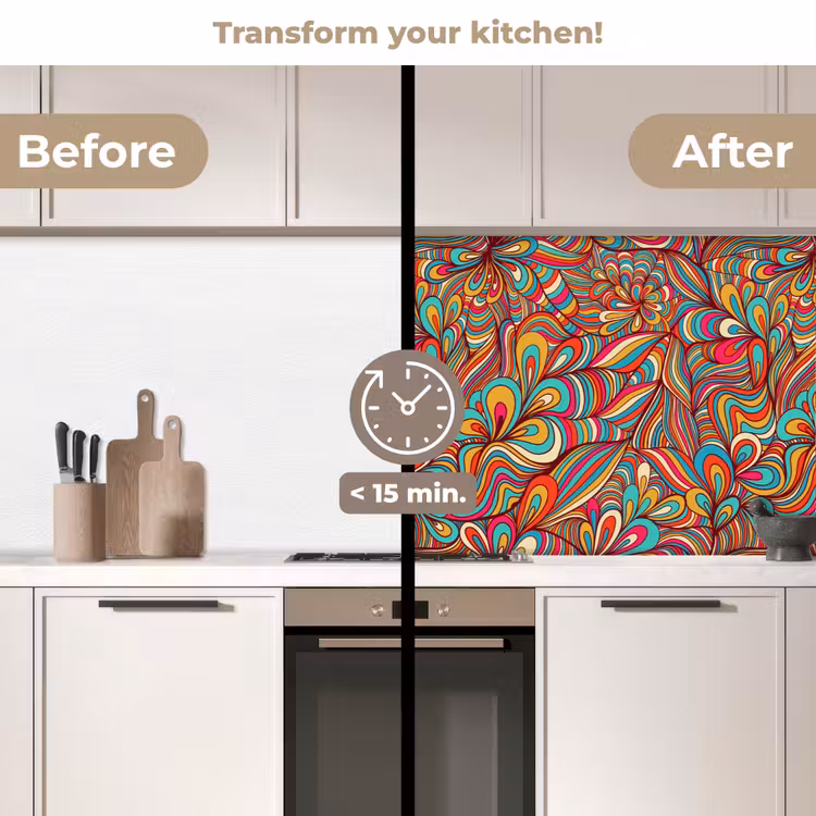 Kitchen splashback - Design - 70's - Fantasy - Color — 3