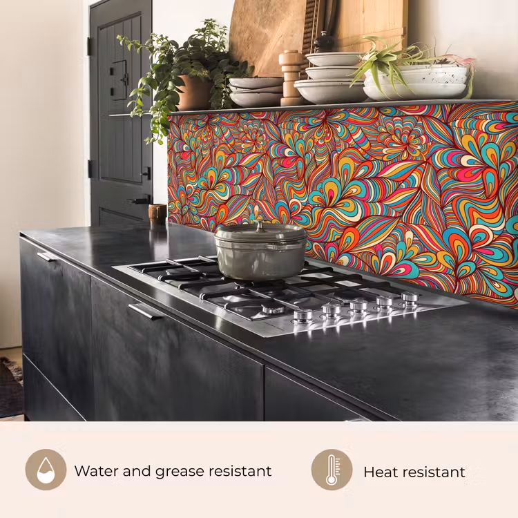 Kitchen splashback - Design - 70's - Fantasy - Color — 5