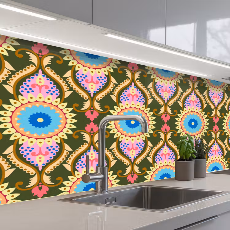 Kitchen splashback - Design - Orient - Retro — 2