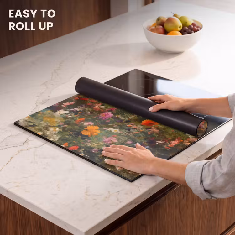 Induction hob protector - Field of flowers - Colors - Paint — 6