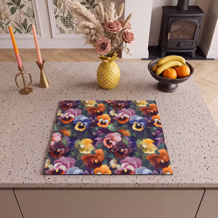 Induction hob protector - Violets - Colors - Petals — 3