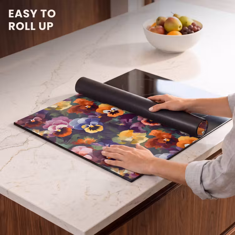 Induction hob protector - Violets - Colors - Petals — 6