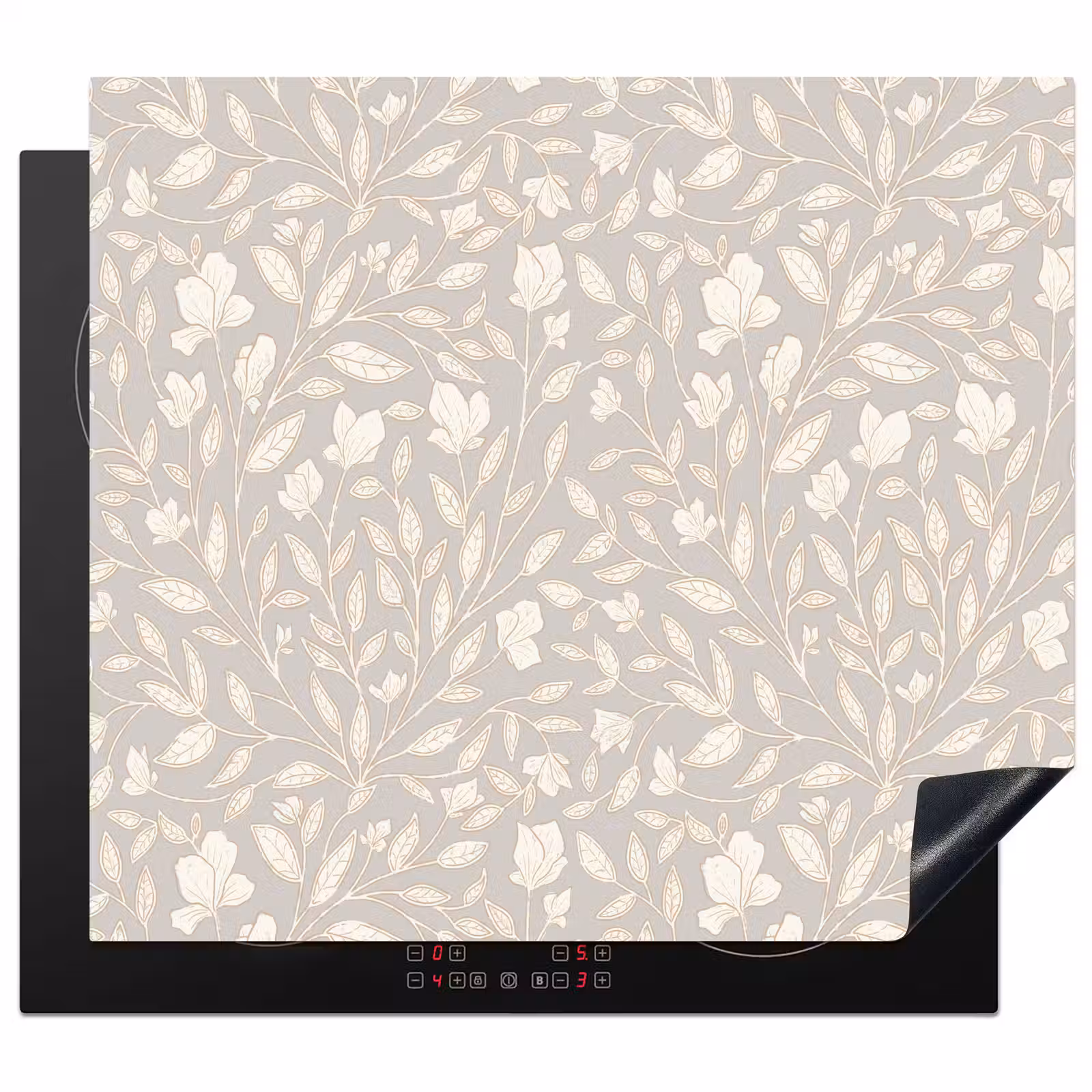 Induction hob protector - Flowers - stem - leaves — 1