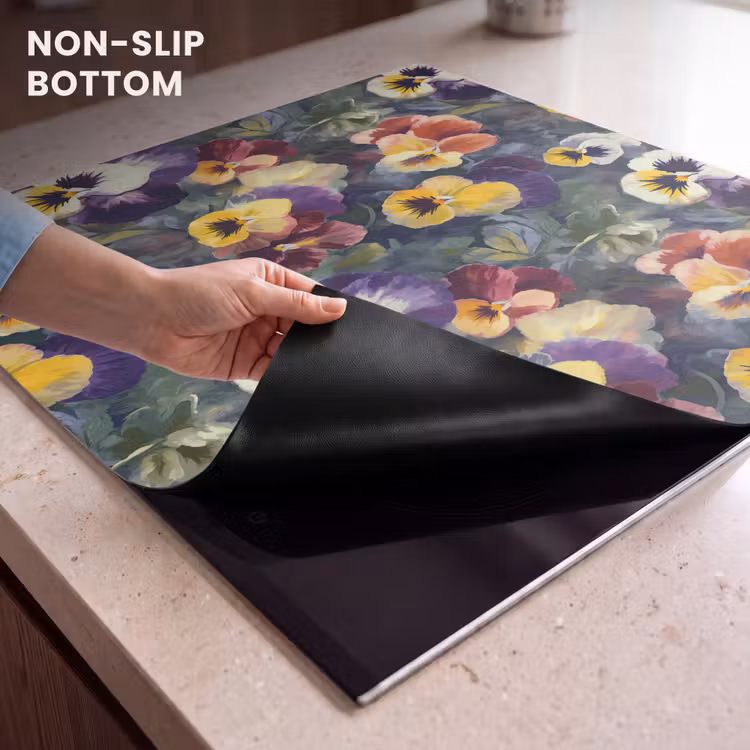 Induction hob protector - Violets - Purple - Yellow - Green — 5