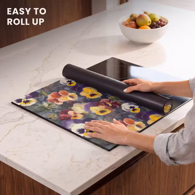Induction hob protector - Violets - Purple - Yellow - Green — 6
