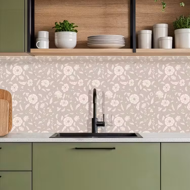 Kitchen splashback - Flowers - Petals - Pattern — 8