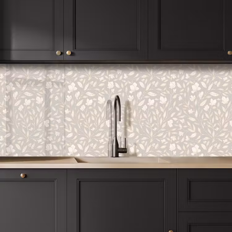 Kitchen splashback - Flowers - stem - leaves — 6