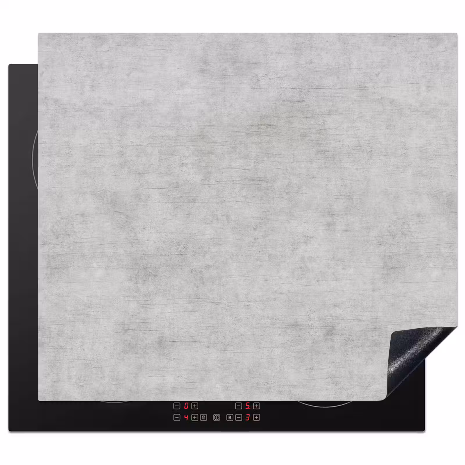 Induction hob protector - Concrete - Grey - Industrial - Pattern — 1