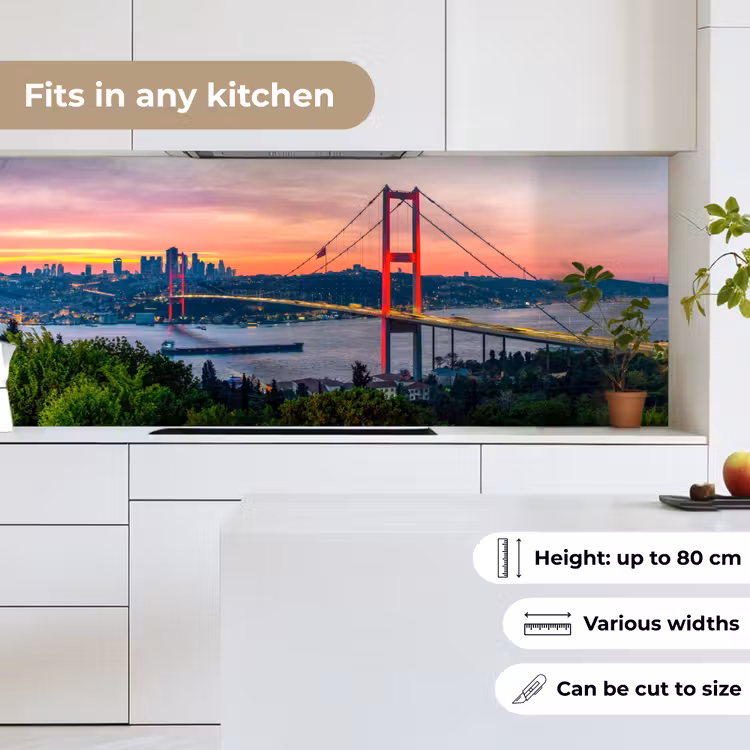 Kitchen splashback - Bridge - Red - Skyline - Water — 7