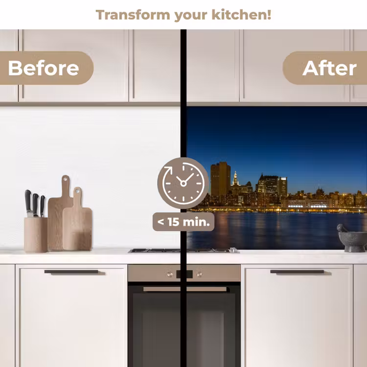 Kitchen splashback - City lights - Evening - Skyline - Bridge — 3