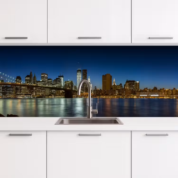 Kitchen splashback - City lights - Evening - Skyline - Bridge — 4