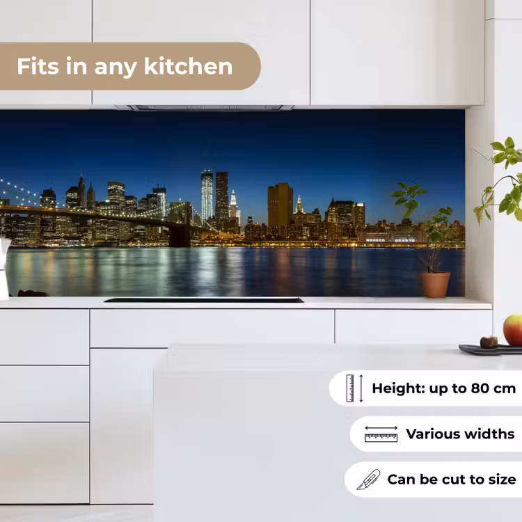 Kitchen splashback - City lights - Evening - Skyline - Bridge — 7
