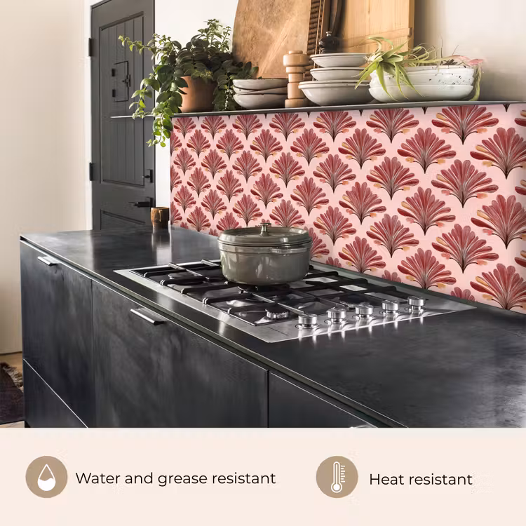 Kitchen splashback - Fan - Pink - Red — 5