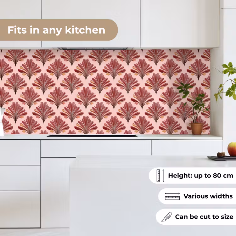 Kitchen splashback - Fan - Pink - Red — 7