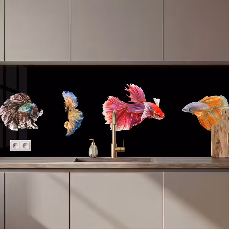Kitchen splashback - Fish - Colorful - Animals — 1