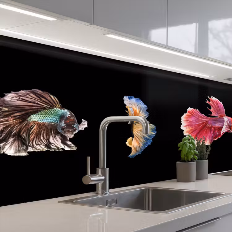 Kitchen splashback - Fish - Colorful - Animals — 2