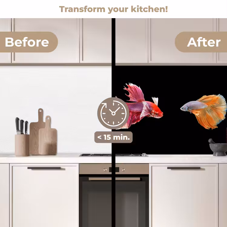 Kitchen splashback - Fish - Colorful - Animals — 3