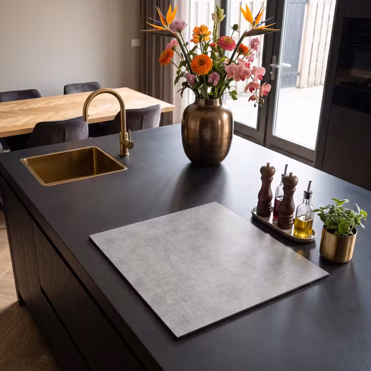 Induction hob protector - Concrete - Old - Gray - Patterns — 2