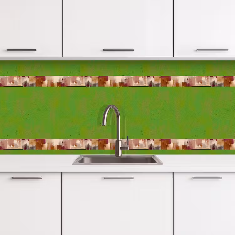 Kitchen splashback - Brush Stripes - Autumn Symphony - Bordeaux Red — 4