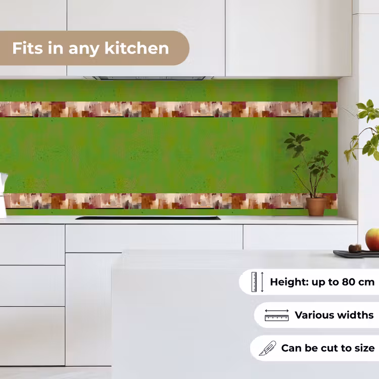Kitchen splashback - Brush Stripes - Autumn Symphony - Bordeaux Red — 7