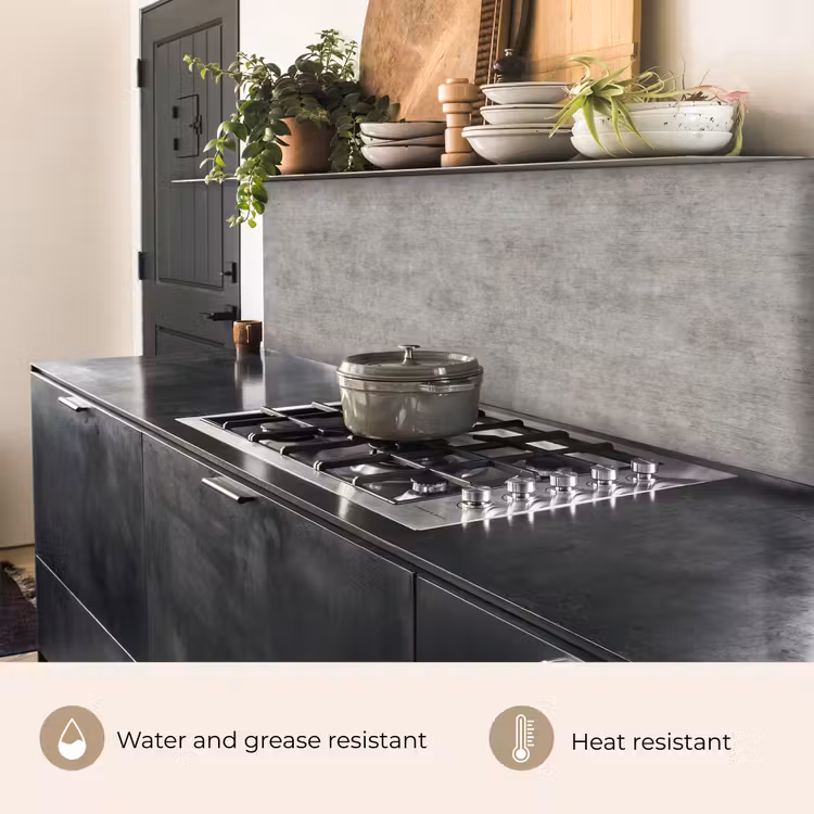 Kitchen splashback - Concrete - Old - Gray - Patterns — 5