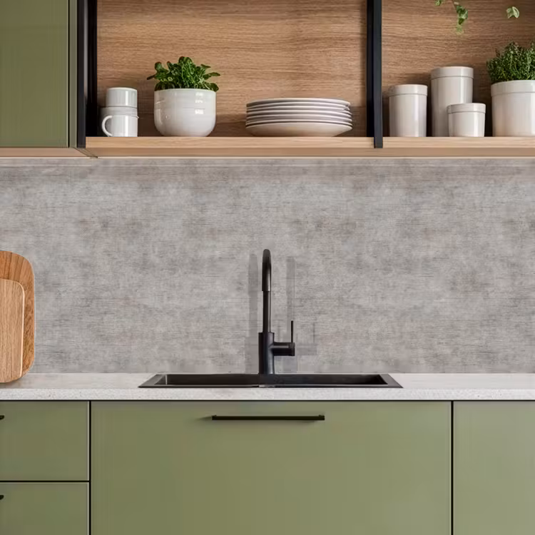 Kitchen splashback - Concrete - Old - Gray - Patterns — 8