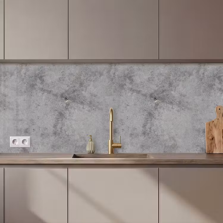 Kitchen splashback - Concrete - Gray - Patterns — 1