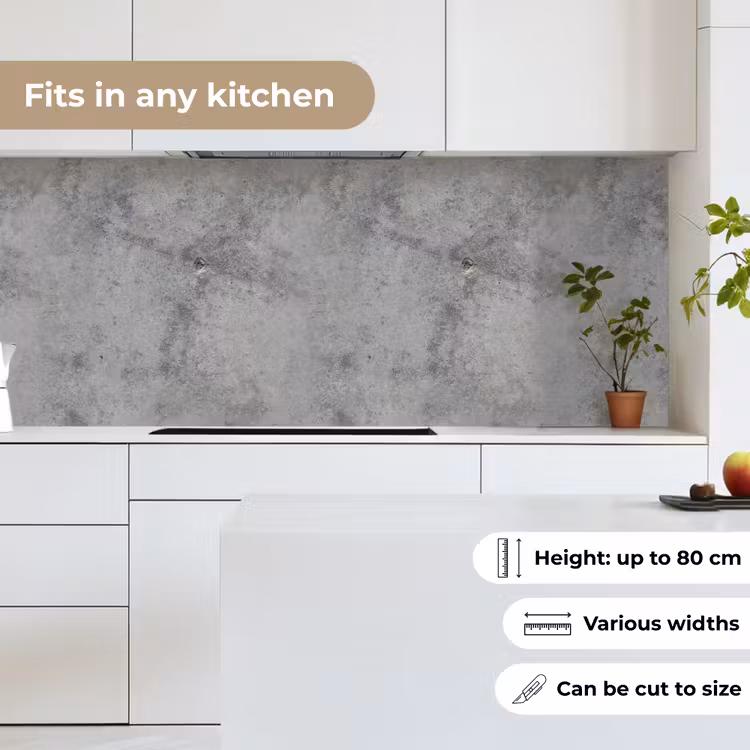 Kitchen splashback - Concrete - Gray - Patterns — 7