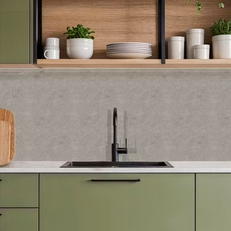 Kitchen splashback - Concrete - Gray - Patterns - Industrial — 8