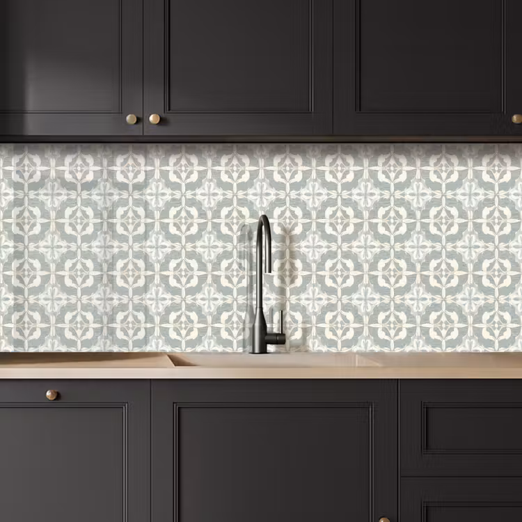 Kitchen splashback - Classic - Pastel - Flower accent — 6