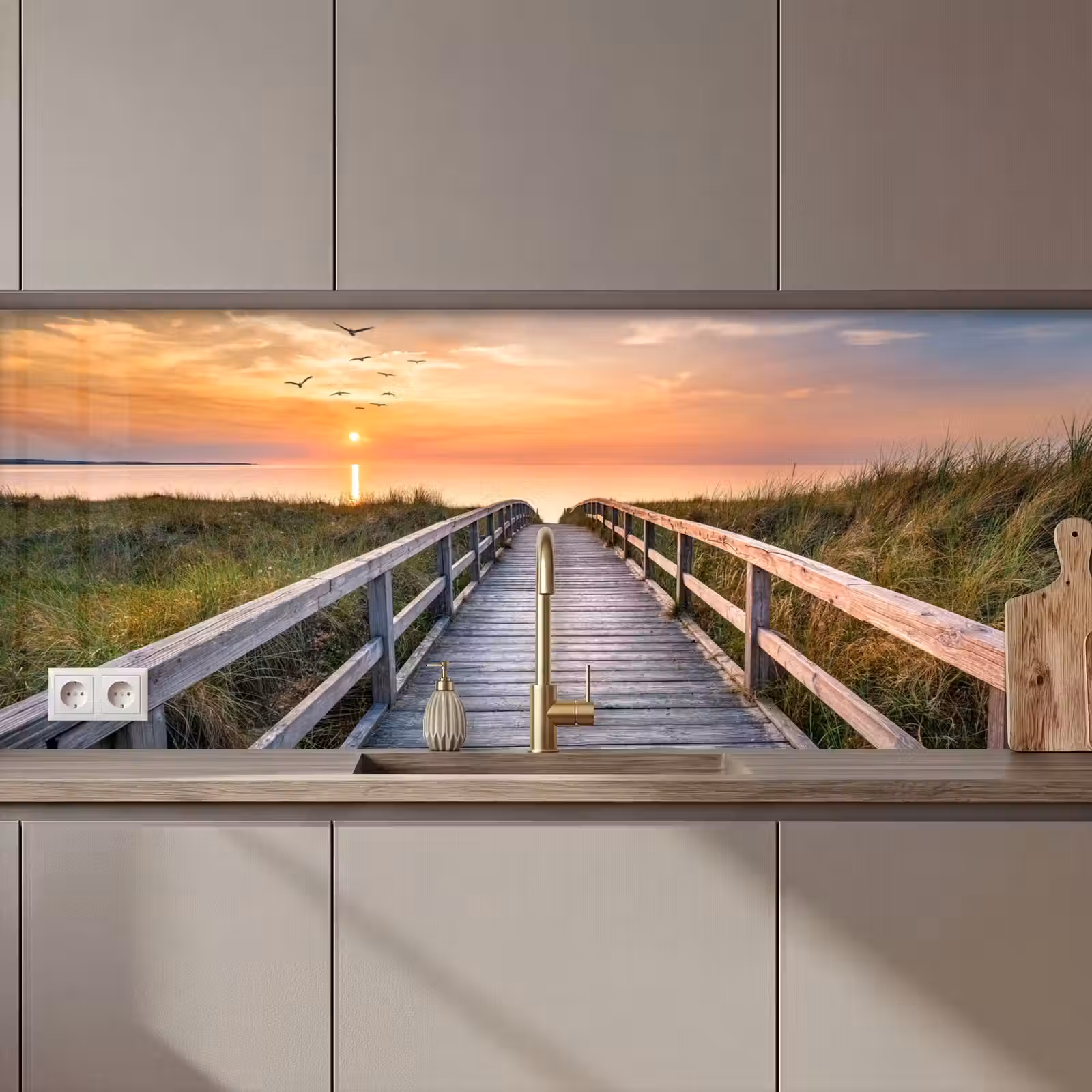 Kitchen splashback - Dune - Nature - Wood — 1