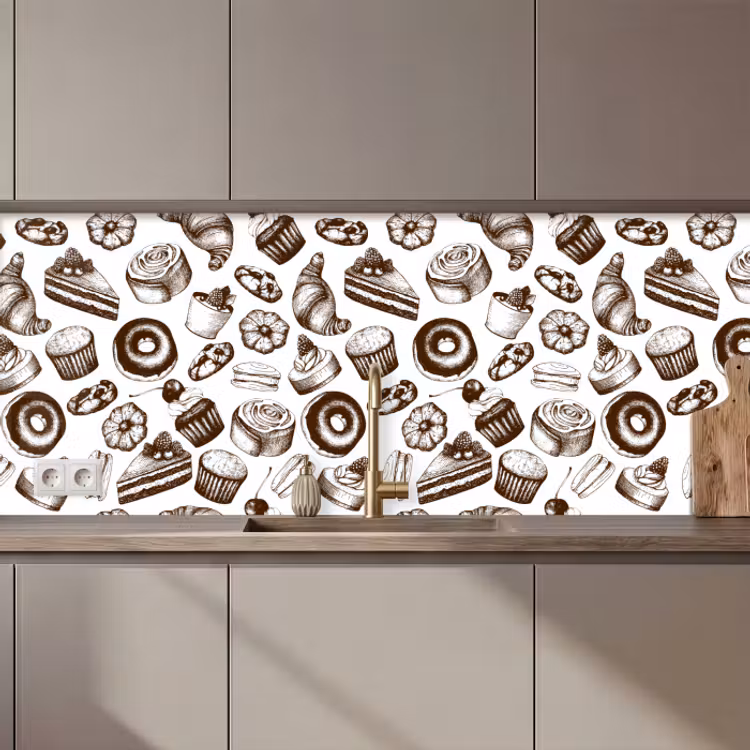 Kitchen splashback - Bread - Patisserie - Vintage - Design — 1