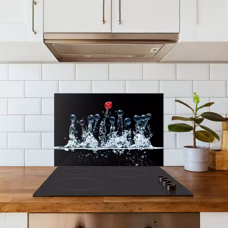 Kitchen splashback for hob - Contrast Dance — 3