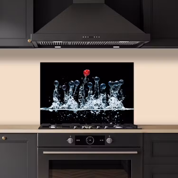 Kitchen splashback for hob - Contrast Dance — 5