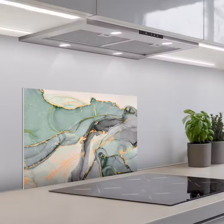 Kitchen splashback for hob - Earth Elegance — 1