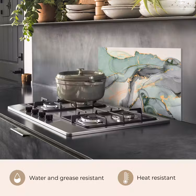 Kitchen splashback for hob - Earth Elegance — 2