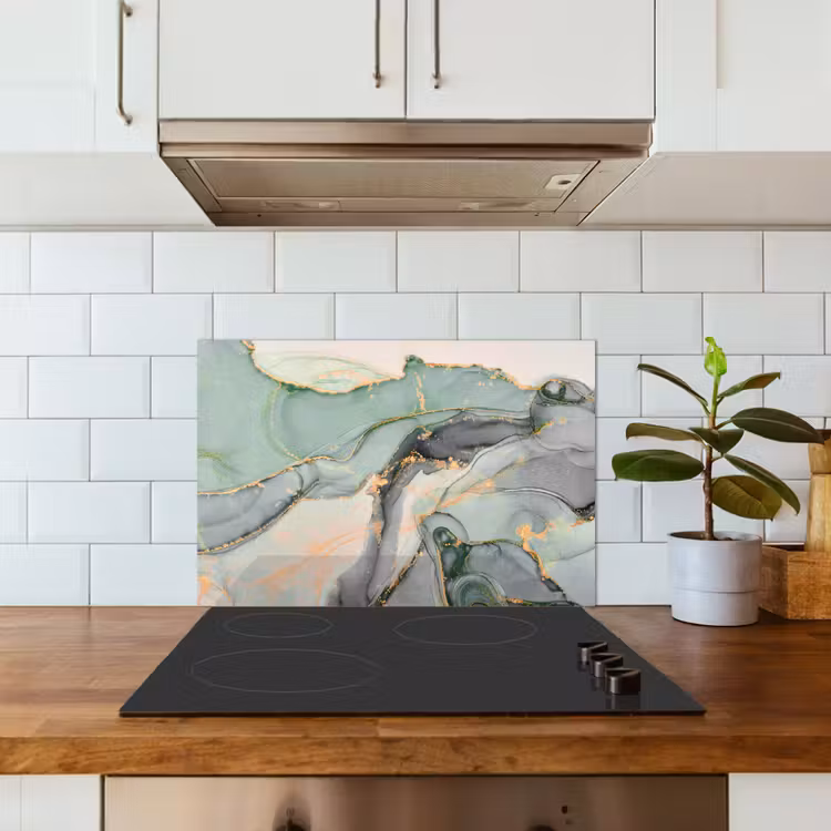 Kitchen splashback for hob - Earth Elegance — 3
