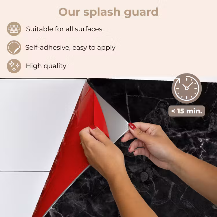 Kitchen splashback for hob - Electrical Wires — 4