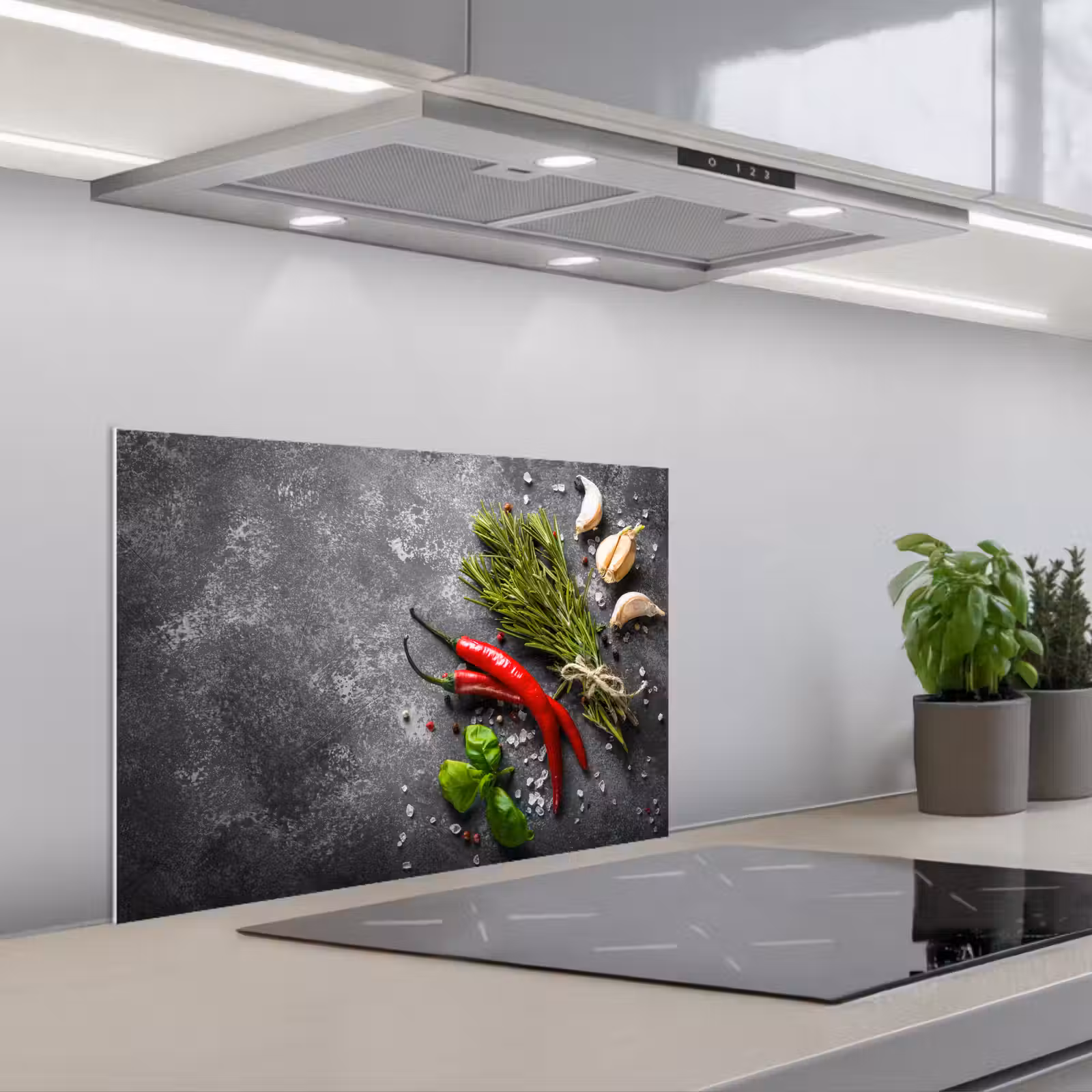 Kitchen splashback for hob - Contrast in Taste and Texture — 1