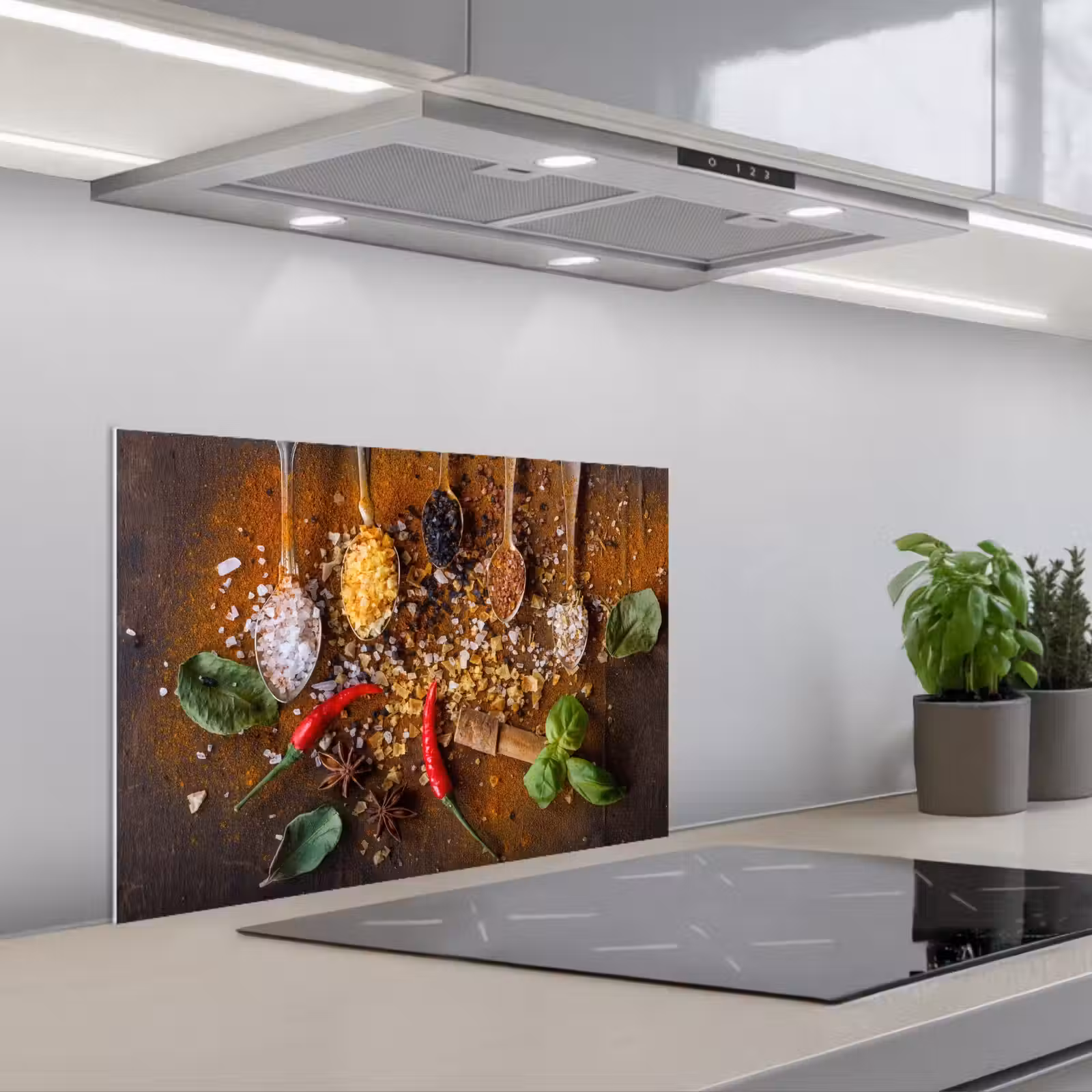 Kitchen splashback for hob - Flavor Contrasts and Textures — 1