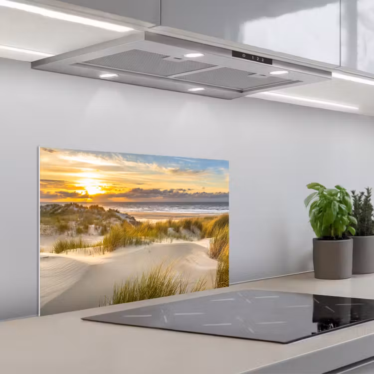Kitchen splashback for hob - Beaming over the Dune Landscape — 1